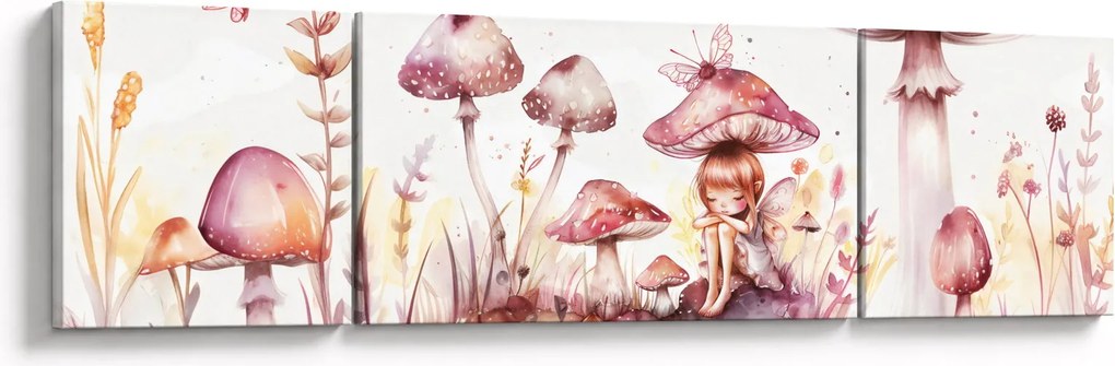 Obraz - Różowa wróżka (170x50 cm)