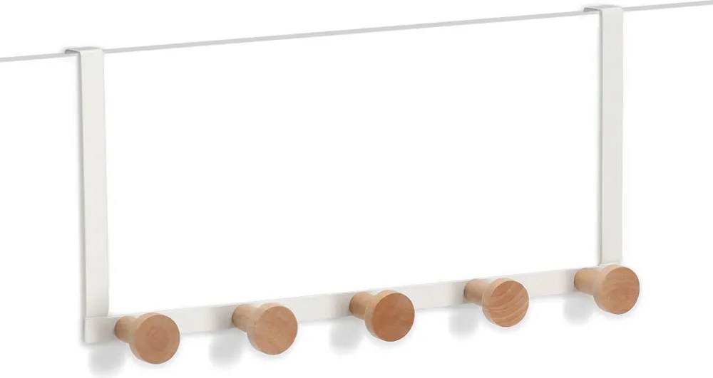 Metalowy wieszak na drzwi, 5 haczyków