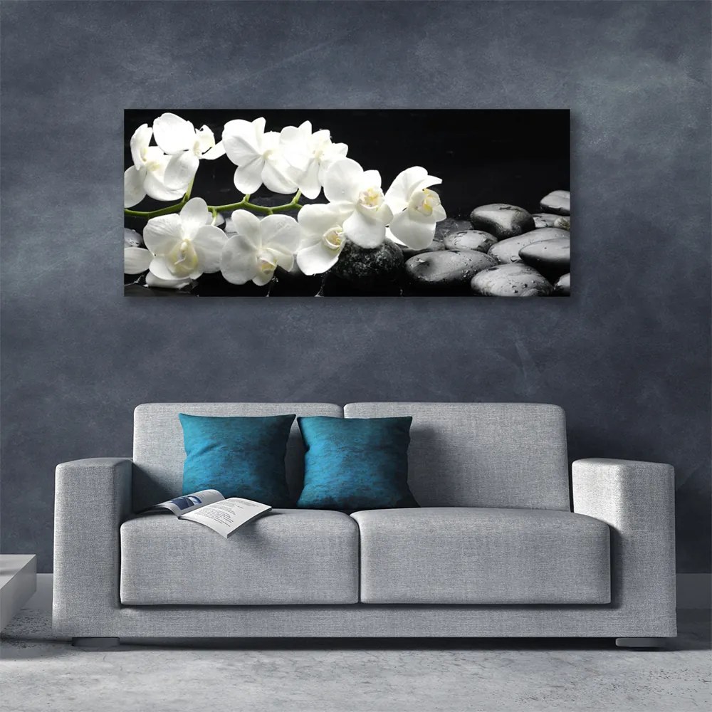 Obraz na płótnie Kwiat Lotosu i Kamienie Spa