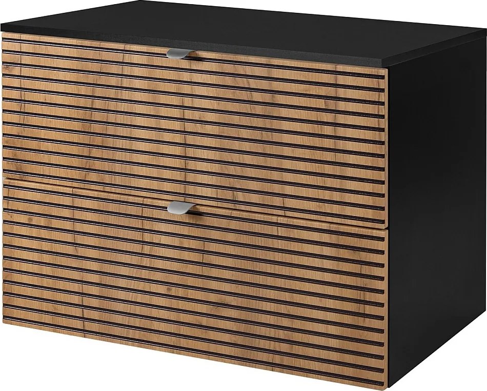 Meble łazienkowe, Czarny Mat, 80 x 57 x 46 cm