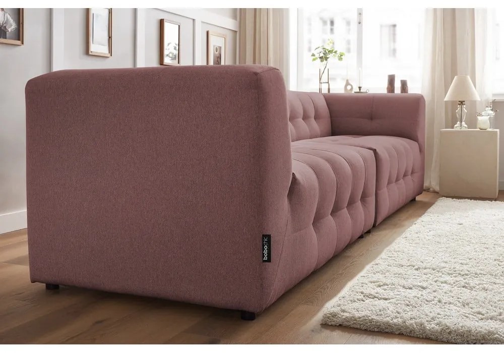 Ciemnoróżowa sofa 324 cm Kleber – Bobochic Paris