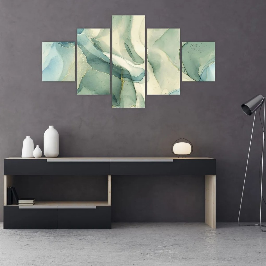 Obraz - Atramentowa abstracja (125x70 cm)