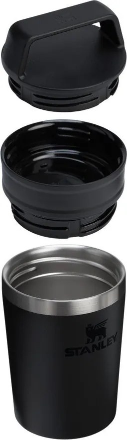 Czarny kubek termiczny ze stali nierdzewnej 230 ml Café-To-Go Travel Mug Black 2.0 – Stanley