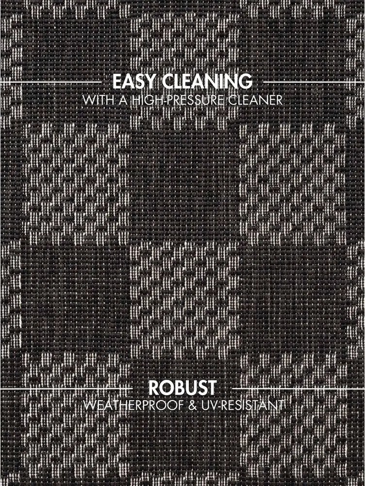 Czarny/kremowy chodnik odpowiedni na zewnątrz 80x200 cm Haringey Dorothy – Ted Baker