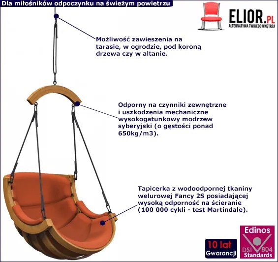 Fotel wiszący-bujany S8-A61