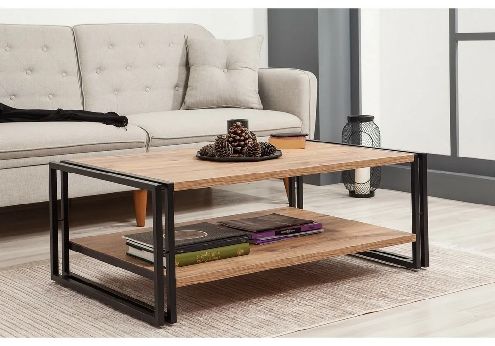 Stolik konferencyjny Cosmo Atlantic Pine and Black
