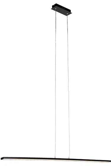 Designerska lampa wisząca czarna w komplecie z LED - Banda Nowoczesny Oswietlenie wewnetrzne