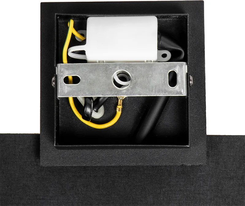 Nowoczesna lampa ścienna czarna ze złotem - VT 1