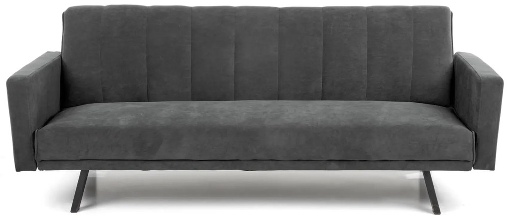 Sofa rozkładana ARMANDO VELVET szara HALMAR