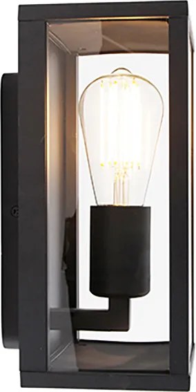 Zestaw 2 lamp ściennych w stylu industrialnym czarnych 26 cm IP44 - Charlois