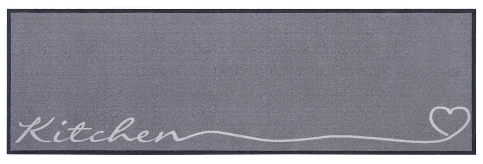 Szary chodnik Zala Living Kitchen, 50x150 cm
