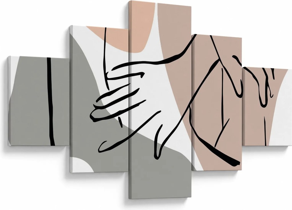 Obraz - Kobieta linia sztuki ciała N⁰2 (125x70 cm)