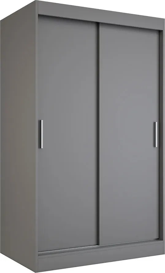 Antracytowa szafa przesuwna 120 cm N4-Z67