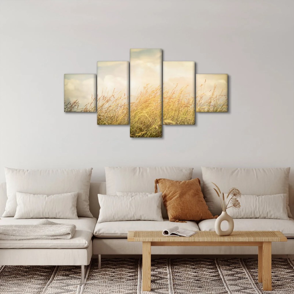 Obraz - Pole jesienią (125x70 cm)