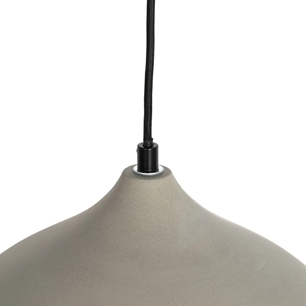 Nowoczesna betonowa lampa wisząca - Nick Nowoczesny Oswietlenie wewnetrzne