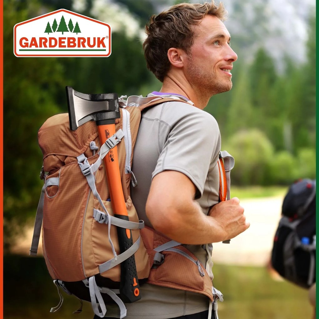 Zestaw siekier TOMS, siekiera i rozłupywacz, 2 sztuki, czarna/pomarańczowa Gardebruk