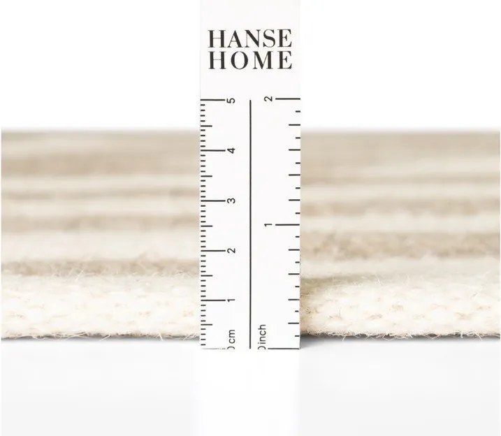 Biały/szary wełniany dywan dwustronny/tkany ręcznie 200x300 cm Vika – Hanse Home