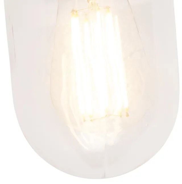 Inteligentna rustykalna lampa ścienna antracytowa IP44 w tym wifi E27 - Kansas