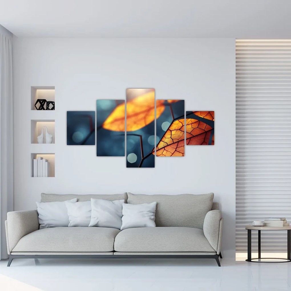 Obraz - Tekstura liści (125x70 cm)