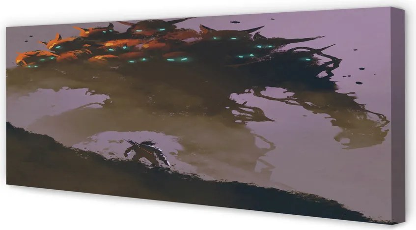 Obraz drukowany na płótnie Człowiek z Głowami