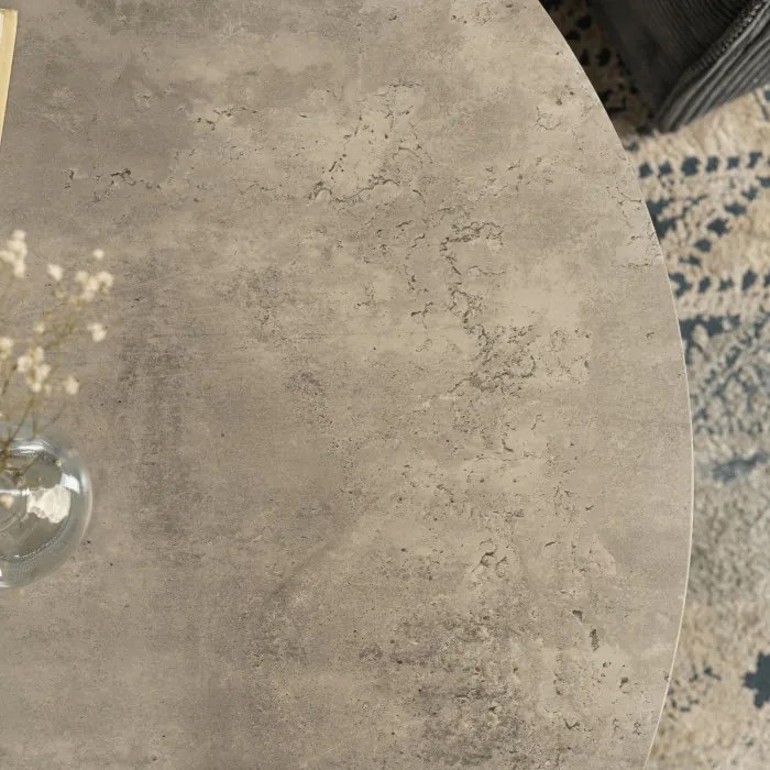 Zestaw Stolików Kawowych ROCKY MAX 60 cm/80 cm Szary Beton Nowoczesny Loft