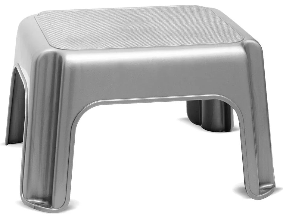 Szary stołek Addis Step Stool Metallic