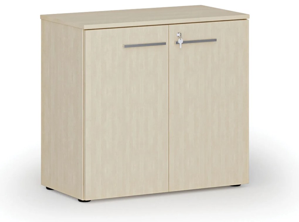 Szafa biurowa z drzwiami PRIMO WOOD, 800 x 420 x 740 mm, brzoza