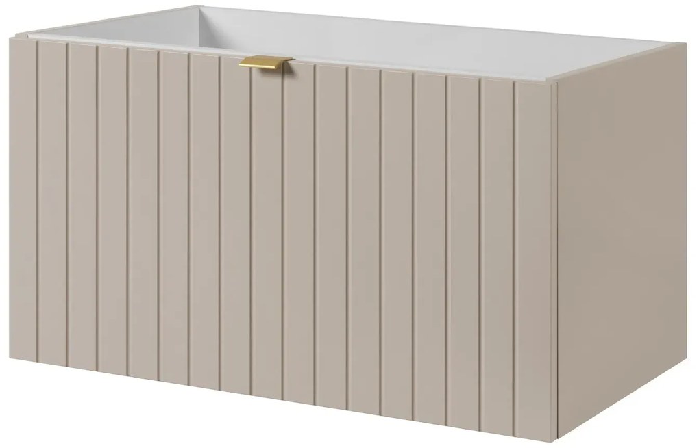 Szafka pod umywalkę HARMO 80 cm kaszmir półmat KROFAM