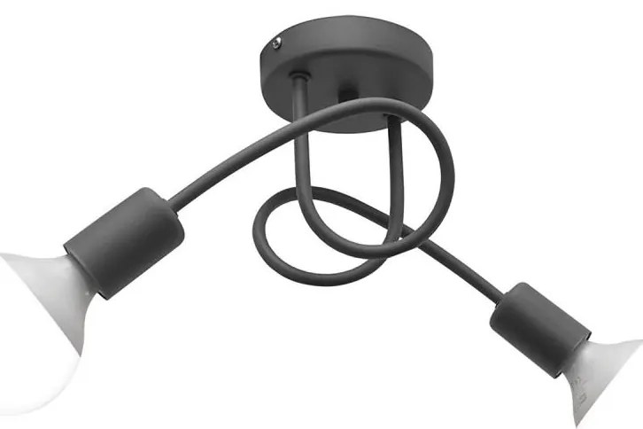 Dziecięcy żyrandol natynkowy OXFORD 2xE27/15W/230V szary