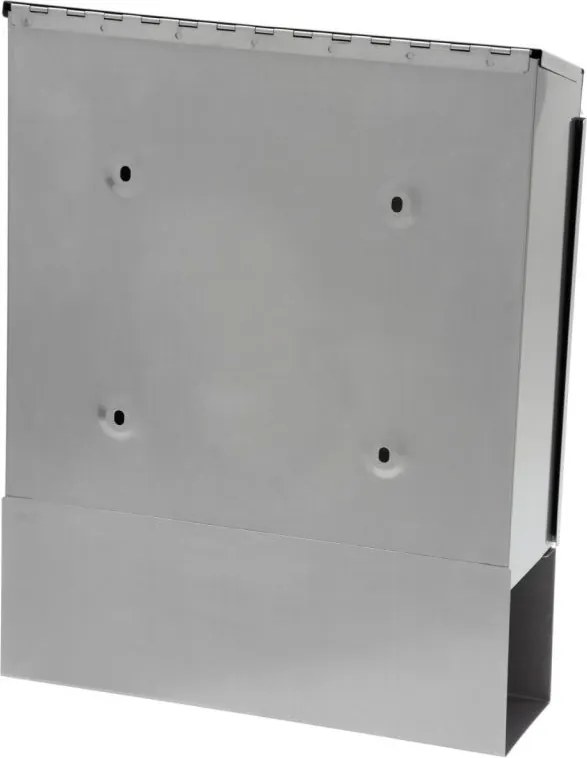 Wisząca skrzynka na listy ze stali nierdzewnej 35 x 44 x 11 cm