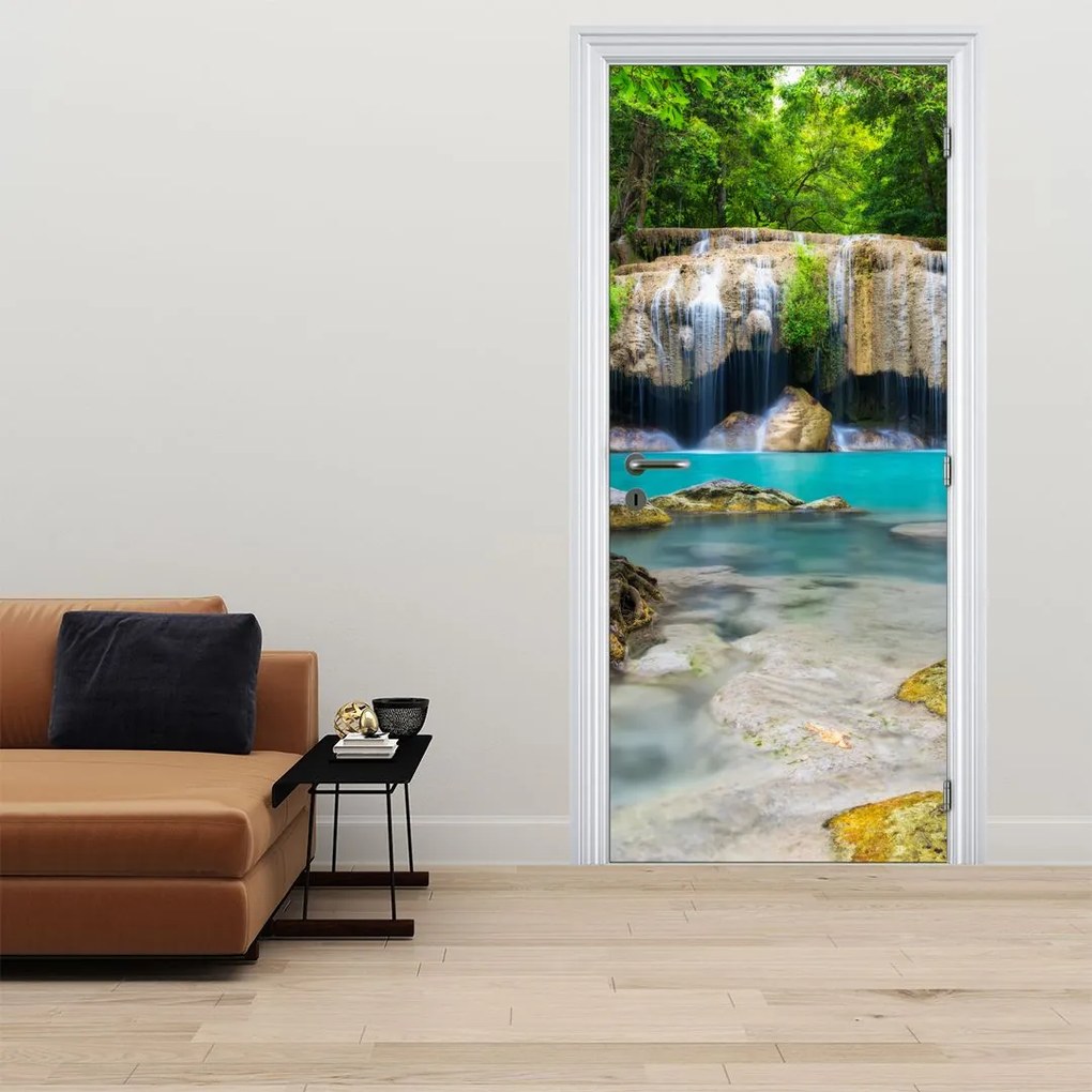 Fototapeta na drzwi - Wodospady (95x205cm)