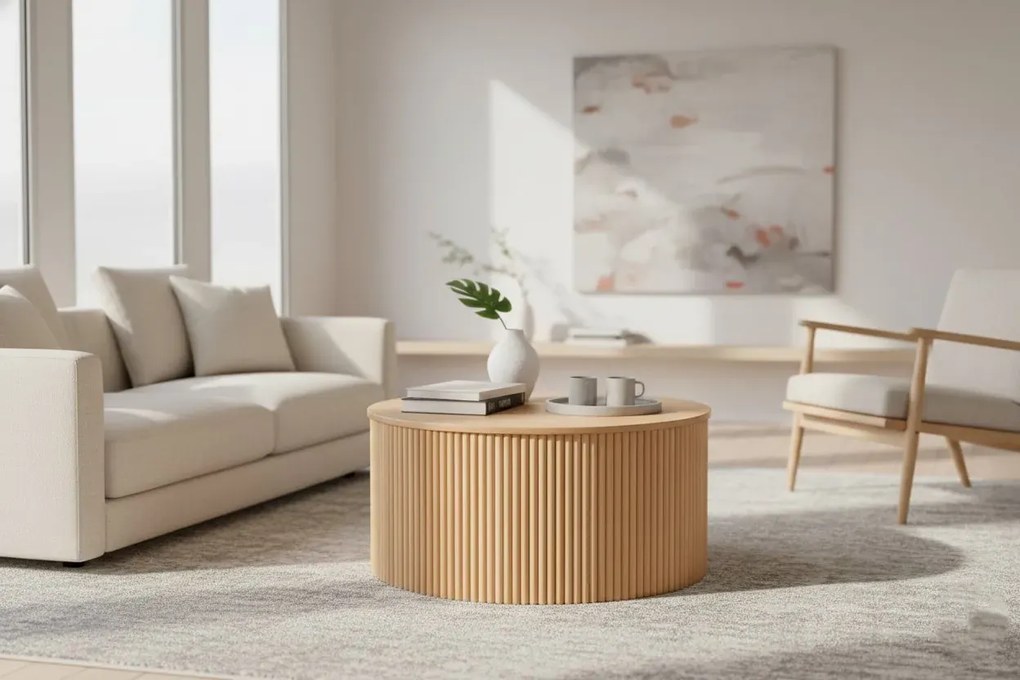 Okrągły stolik kawowy do salonu L4-N68