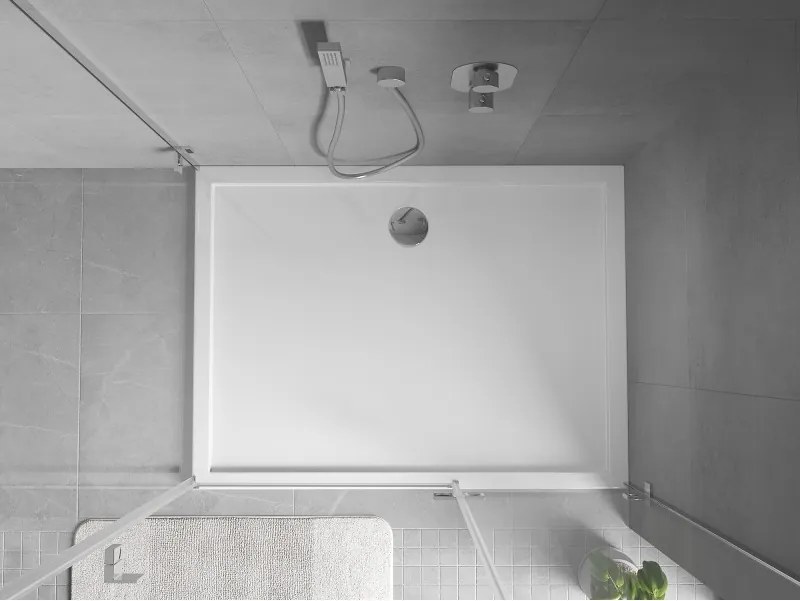Mexen Flow brodzik prostokątny slim 95 x 90 cm, biały połysk - 46R109095