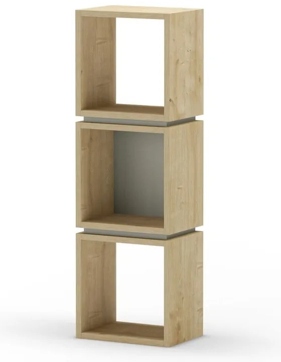 Zielony regał w dekorze dębu 32x99,5 cm Lofty – Marckeric