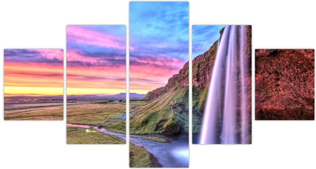Obraz - Wodospad Seljalandsfoss (125x70 cm)
