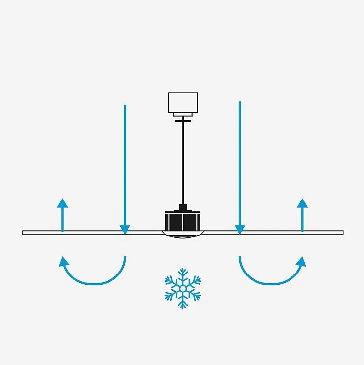 Wentylator LED PUNT M biały/jasne drewno DC