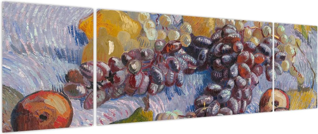 Obraz - Vincent van Gogh, Grapes, Lemons, Pears, and Apples, reprodukcje (170x50 cm)