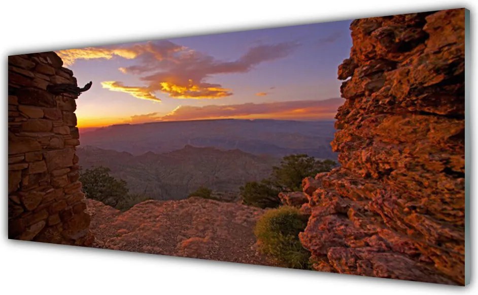 Panel Szklany Skaliste Szczyty Nad Chmurami