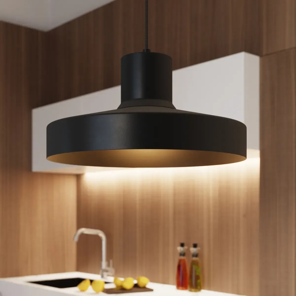 Lampa wisząca BILO czarna SOLLUX  LIGHTING
