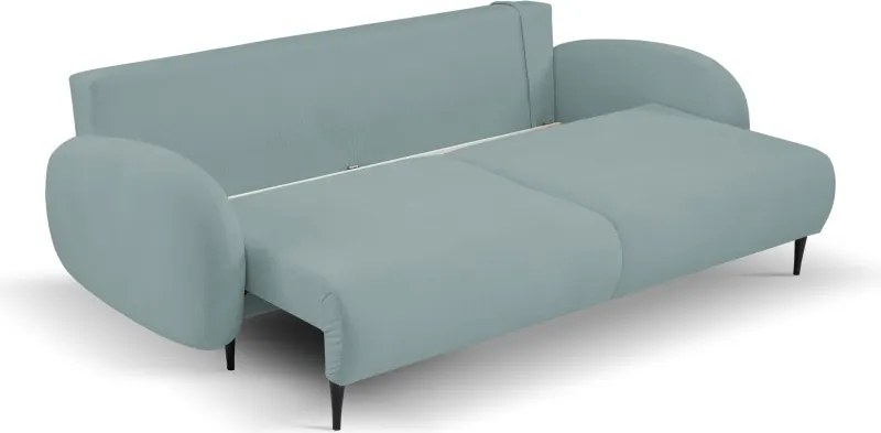 Sofa SOFT z funkcja spania i pojemnikiem TURKUSOWY RUN AGAIN 72