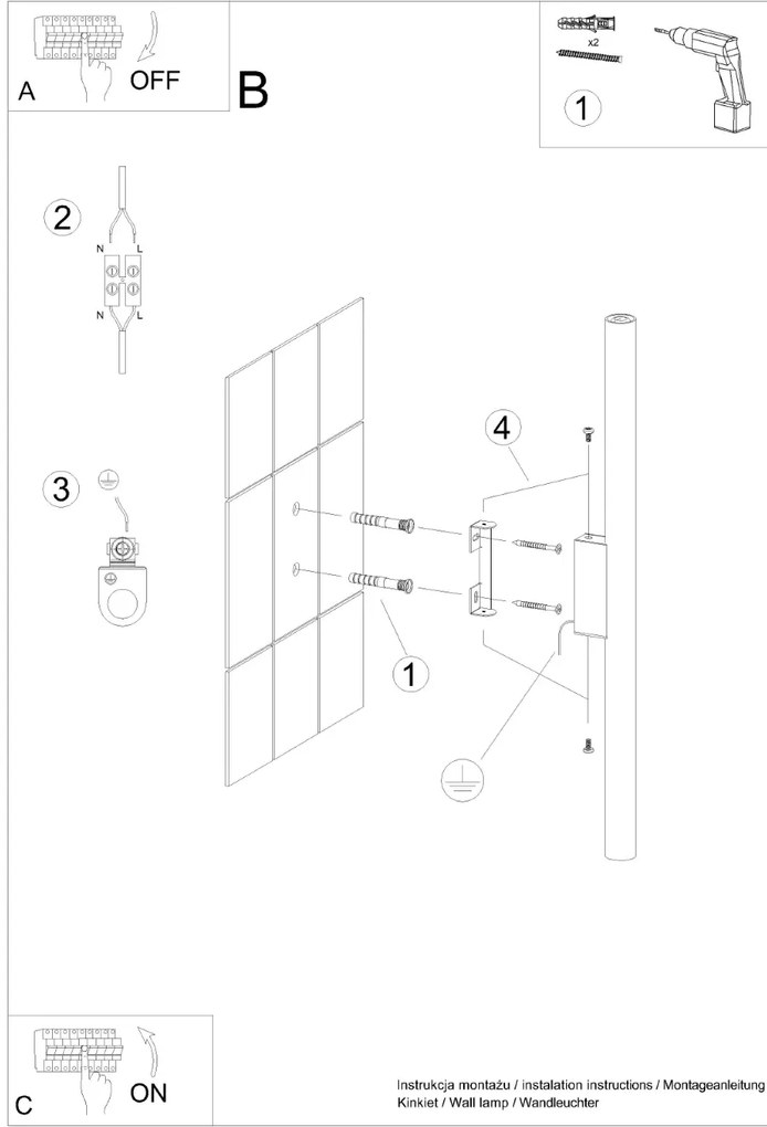 Kinkiet PASTELO 2 zielony oliwkowy SOLLUX LIGHTING