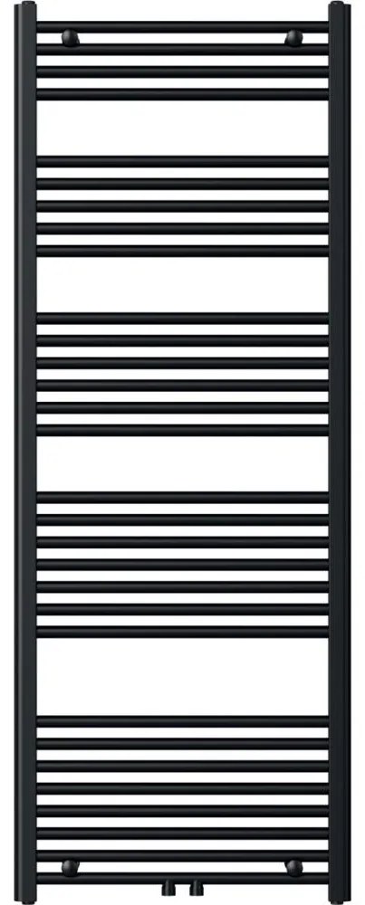 Novaservis - Drabinkowy grzejnik łazienkowy 836 W/230 V 160 x 60 cm czarny prosty