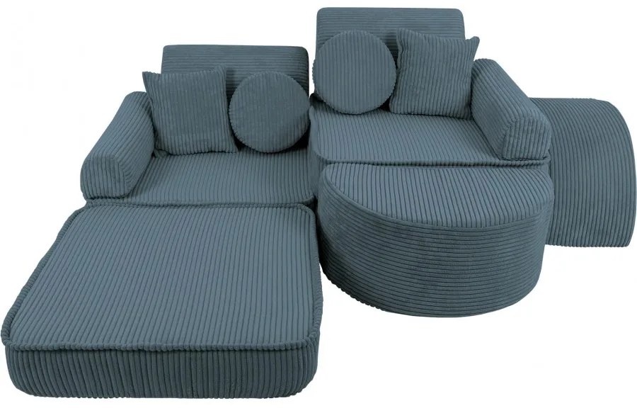 Pocket sofa max aesthetic turkusowa - meowbaby®