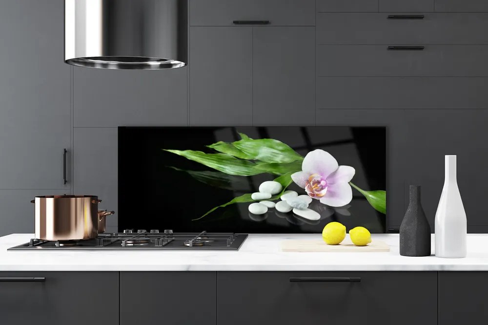 Szkło do Kuchni na Ścianę Kompozycja Spa I Natury