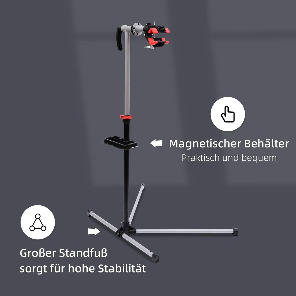 HOMCOM Stojak Rowerowy Serwisowy 30 kg Montaż Roweru Czarny | Aosom PL