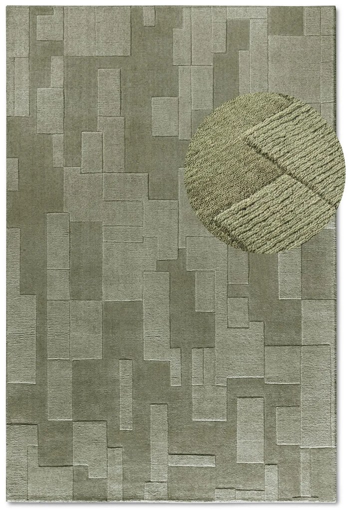 Dywan wełniany Villeroy & Boch Wilhelmine zielony 160 cm x 230 cm