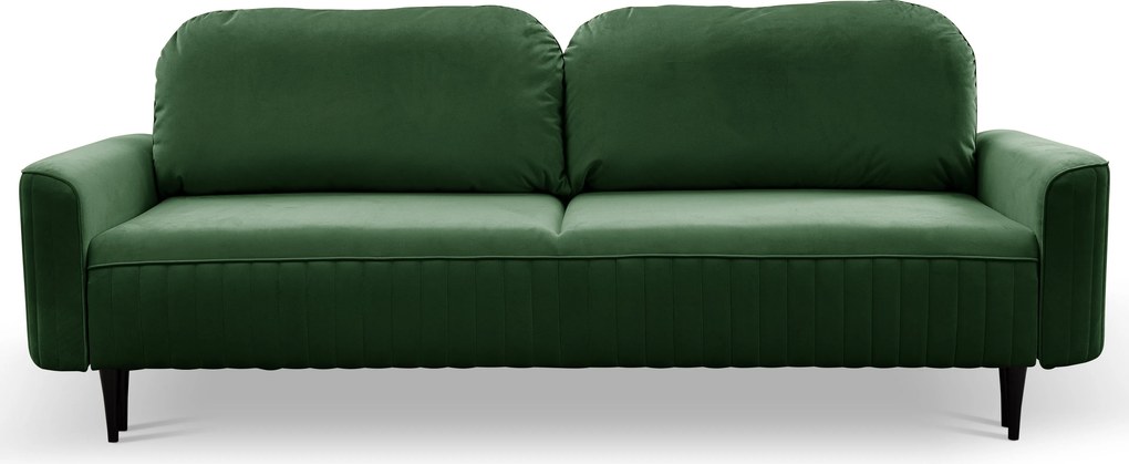 Masseno Sofa FILO z funkcją spania i pojemnikiem na pościel, Rozkładana sofa - Zielony, VELLUTO 10