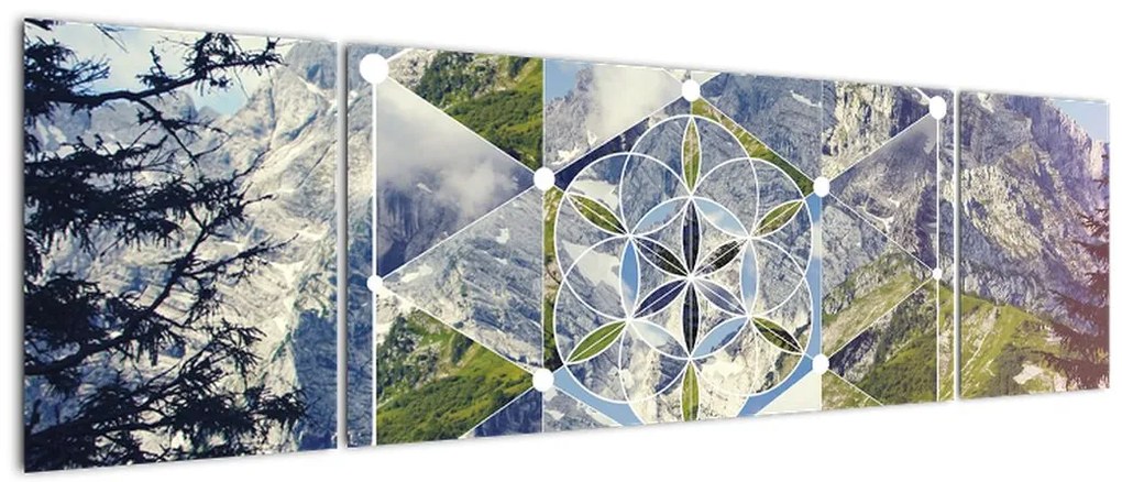 Obraz - Figura geometryczna (170x50 cm)