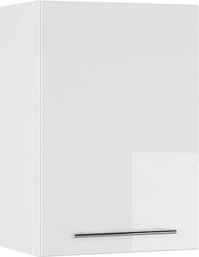 Szafka ścienna biały wysoki połysk 50x34.1x72 fame-line