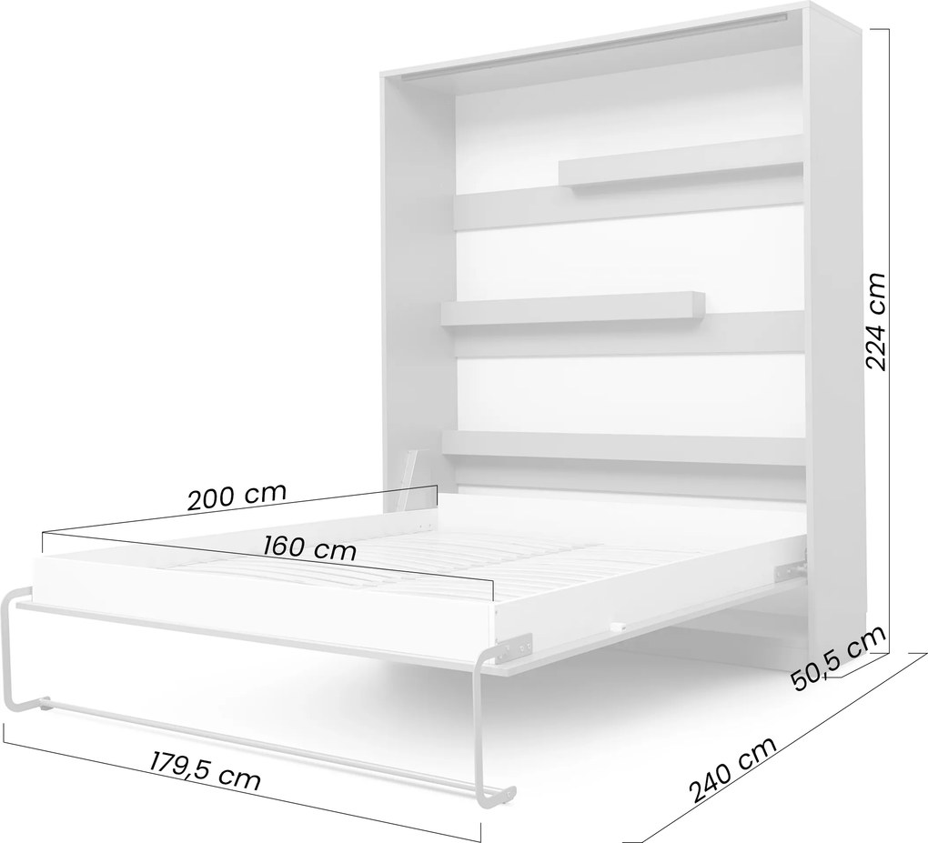 Półkotapczan Modern pionowy 160x200 - congo / kaszmir